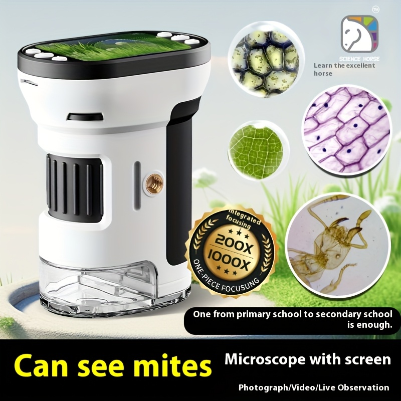Science Max - Kids Microscope Biological Kit 1000x Magnifier