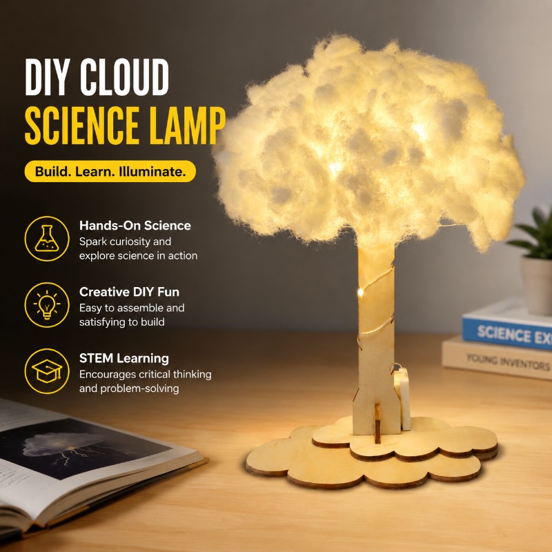 DIY Cloud Lamp Science Experim - Science Project Toys Making 评论和价格